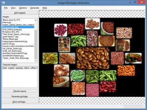 Screenshot of Image Montage Generator